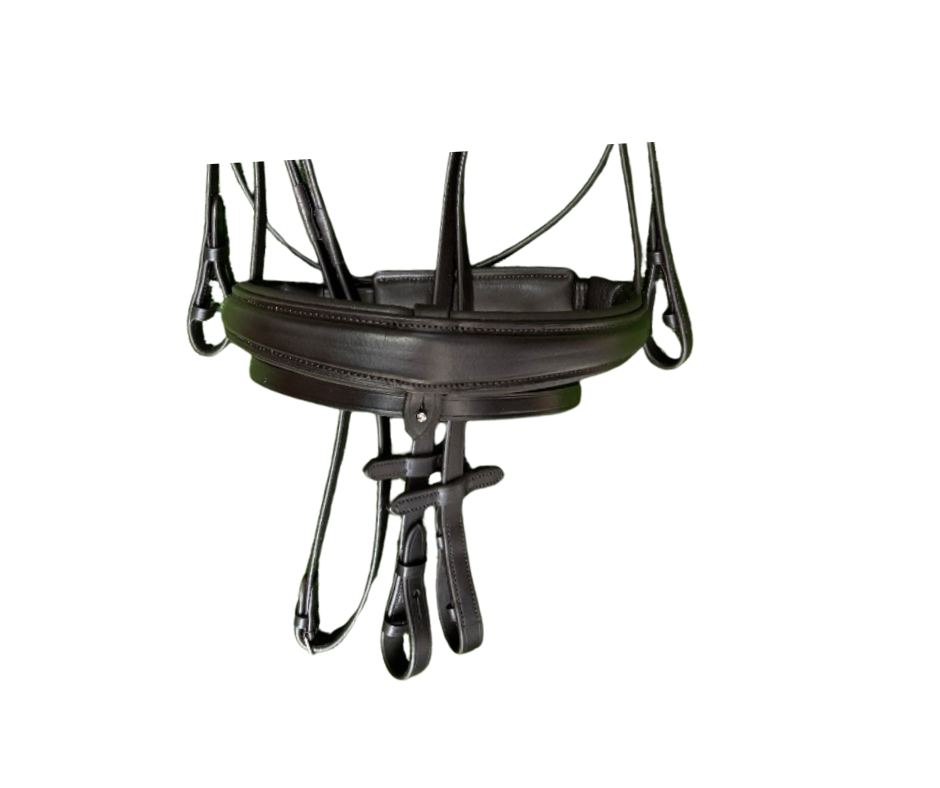 Reno Snaffle Bridle Havana Brown with Grip Reins