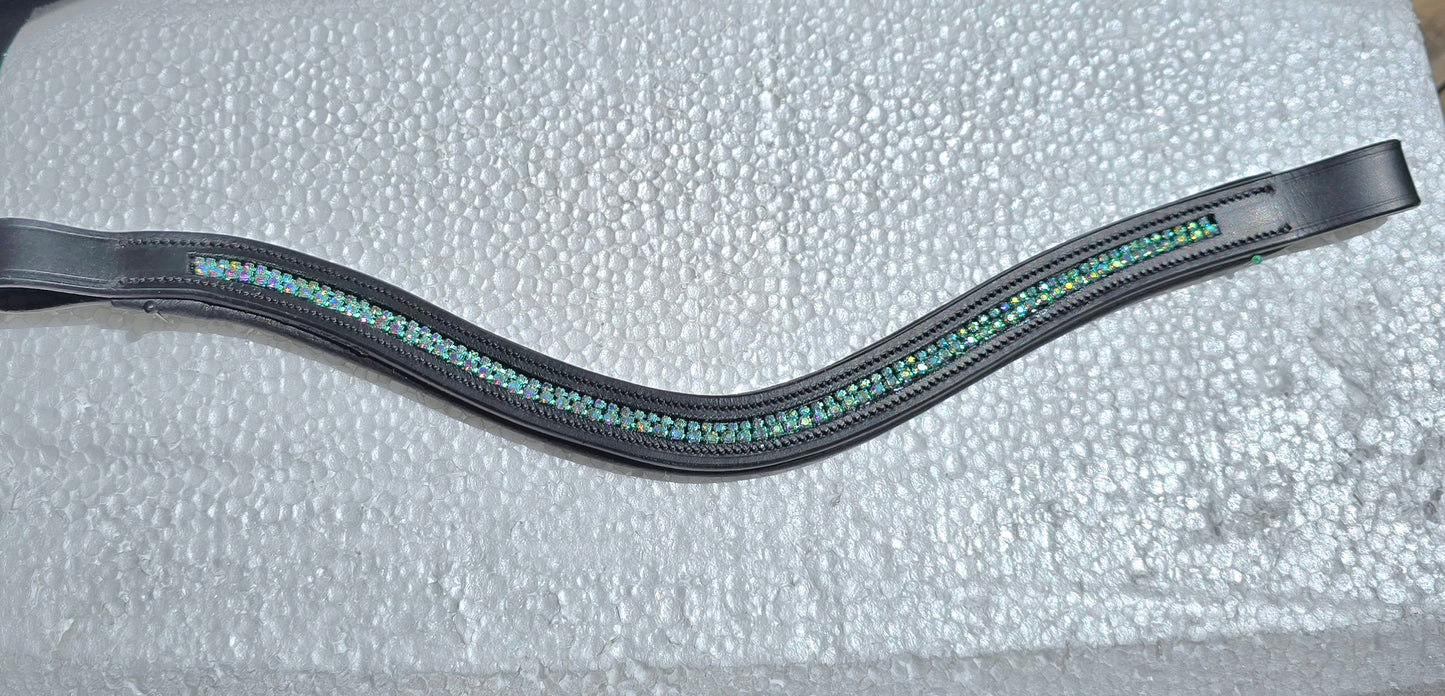 Aquamarine Colour Rhinestone Browband