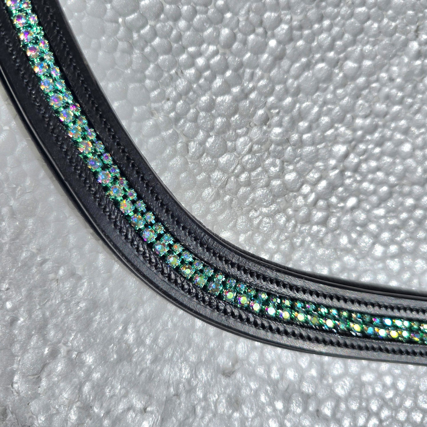 Aquamarine Colour Rhinestone Browband