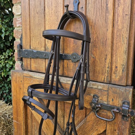 GES Crown Snaffle Bridle | Havana Brown