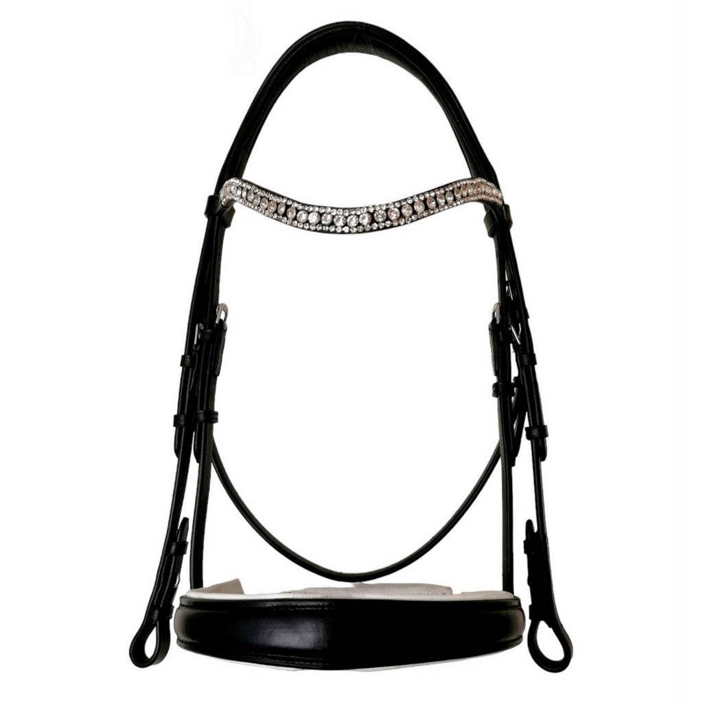 Rio White Double Bridle Grip Reins