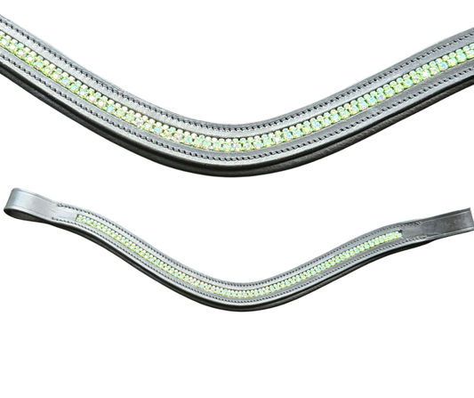 Light Green Colour Rhinestone Browband