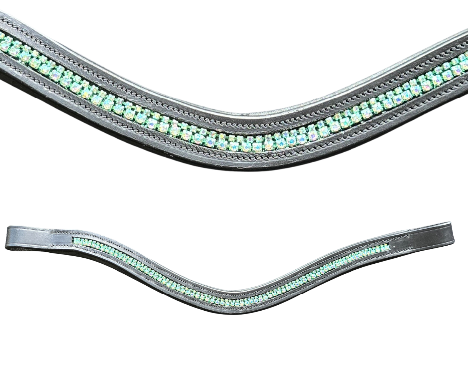 Aquamarine Colour Rhinestone Browband