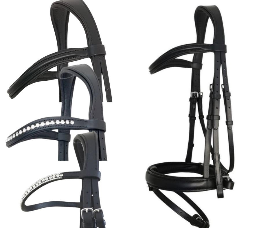Mix N Match Angela Black Snaffle Bridle